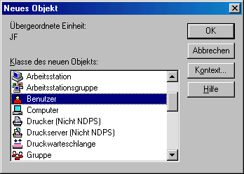 Benutzer einfügen