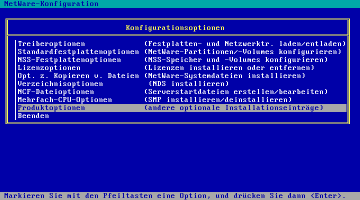 andere optionale Installationseinträge