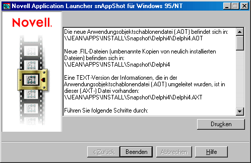 Die Zusammenfassung des snAppShots