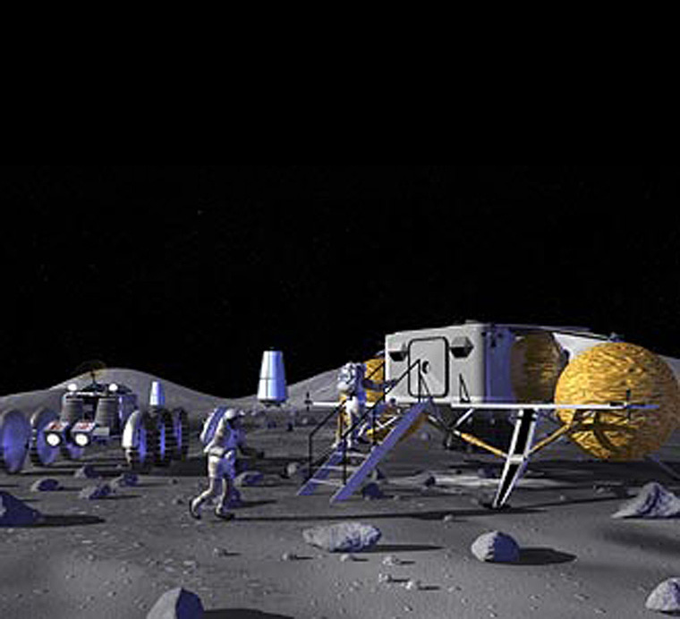 Ein möglicher Aufbau einer extraterrestrischen Basis.
