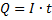 Q = I*t