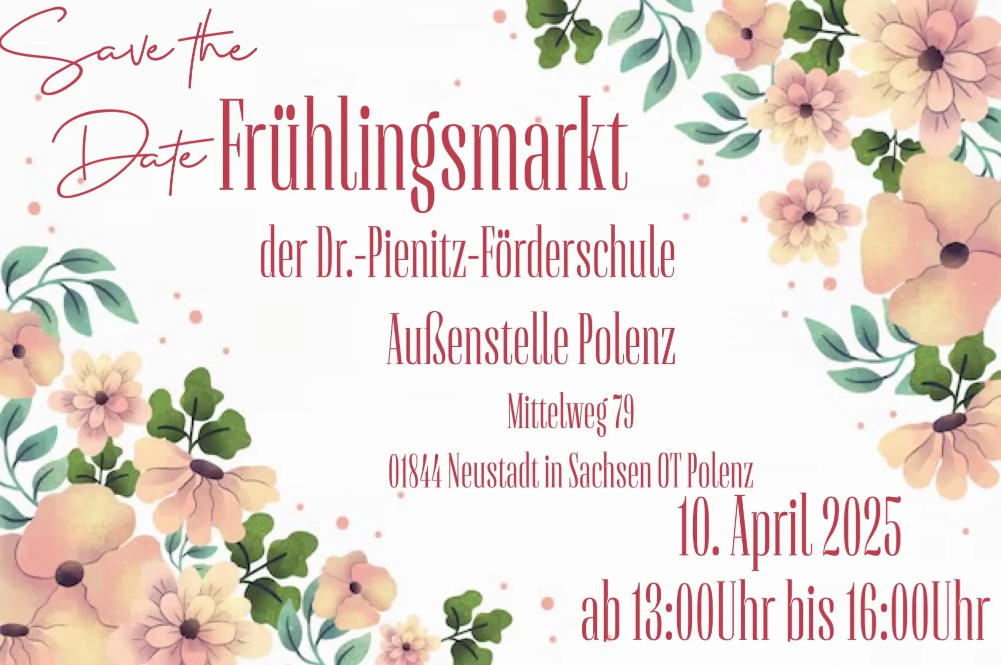Frühlingsmarkt an der Förderschule Polenz