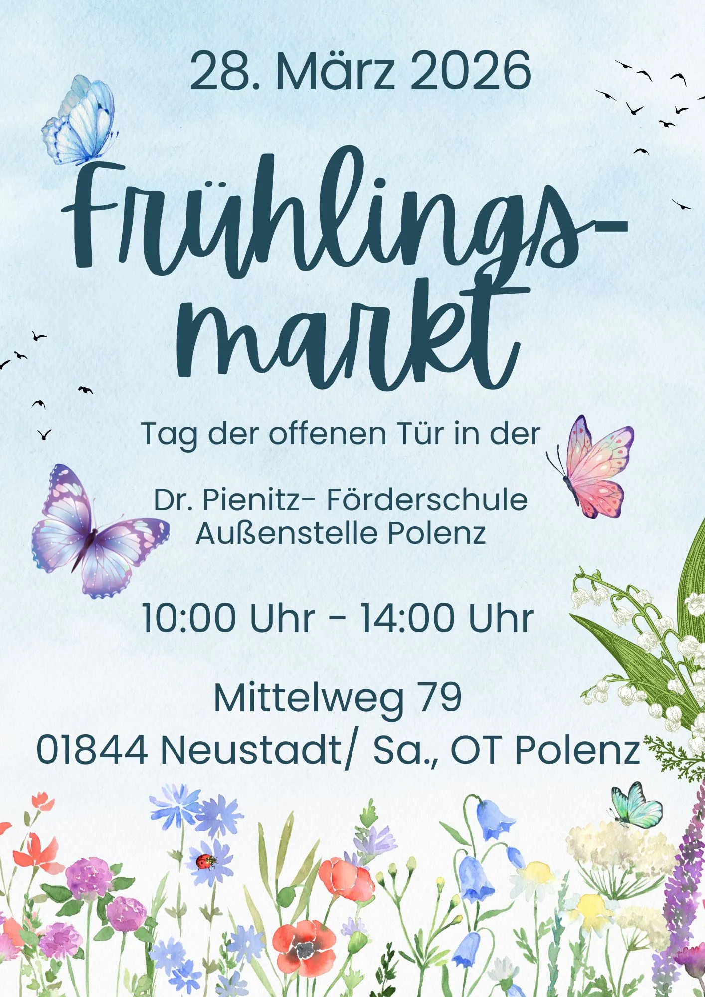 Frühlingsmarkt an der Förderschule Polenz