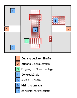 Lageplan unseres Gymnasiums
