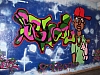 Zum fertiggestellten Graffiti